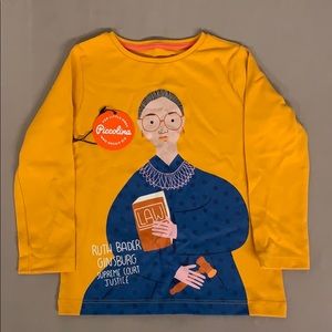 NWT Piccolina Ruth Bader Ginsburg RBG tee 3T